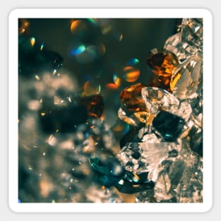 Abstract colorful crystal, gem Sticker